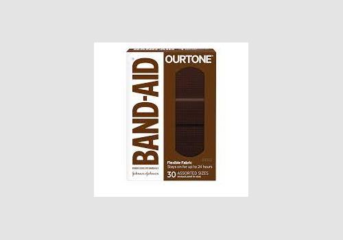 Dark Brown Band-aid Brand adhesive bandage  30/bx