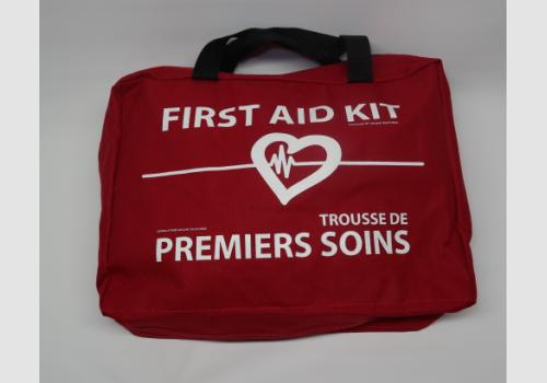 Nylon Red First Aid Bag