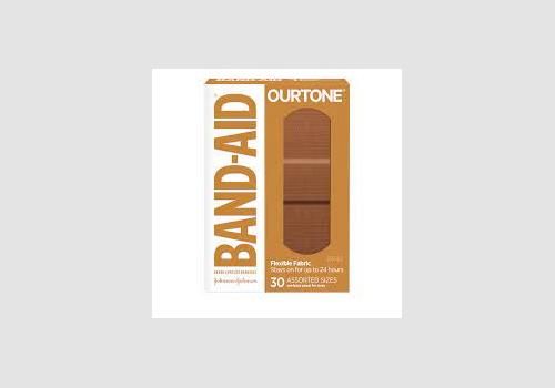 Light Brown Band-aid Brand adhesive bandage  30/bx