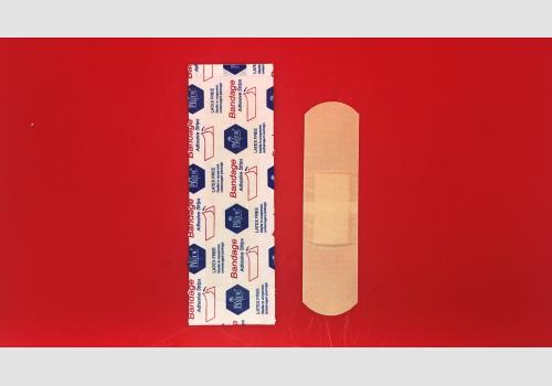 Sheer Plastic Adhesive Bandages .75in x 3in each